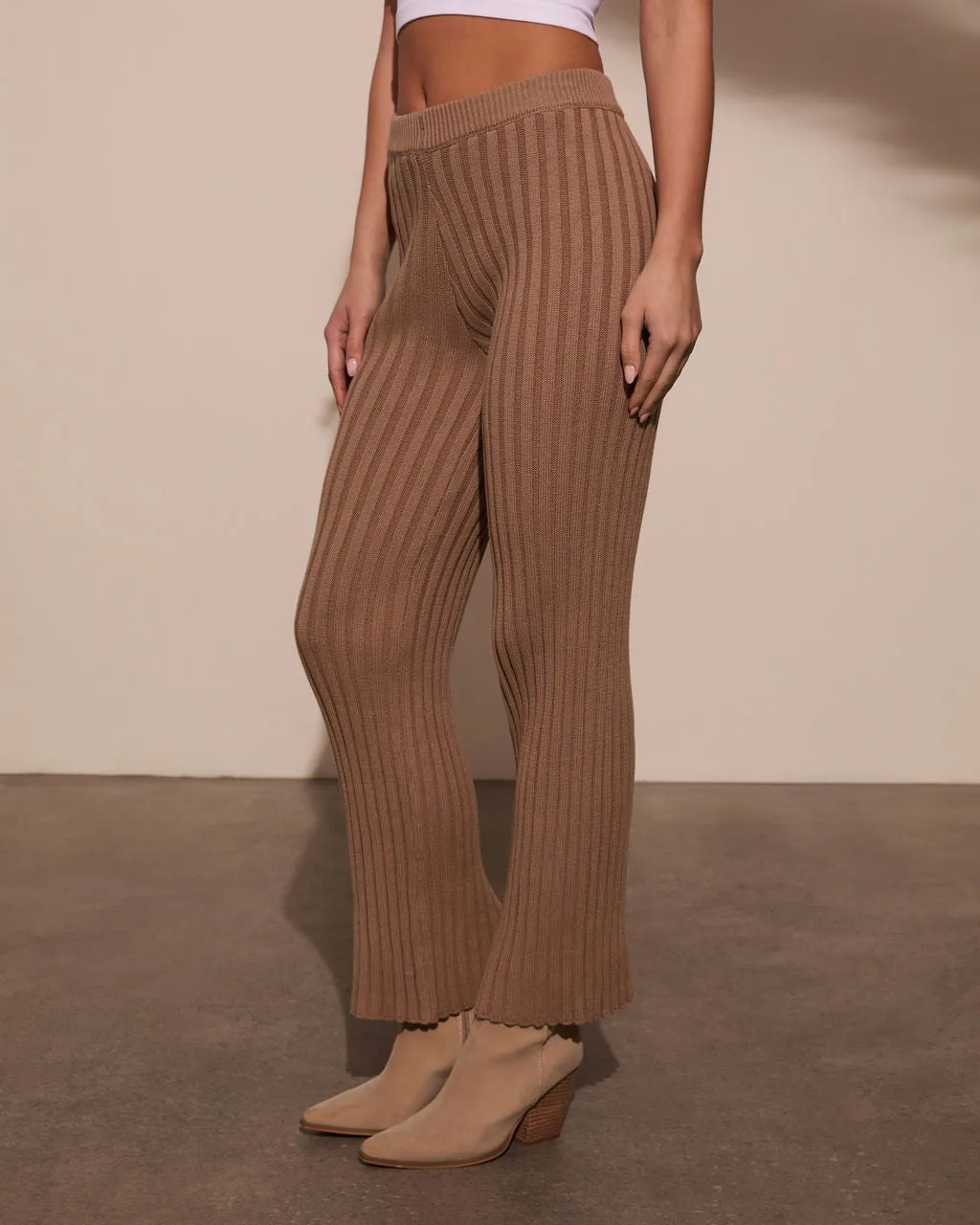 Always Home Ribbed Flare Pants