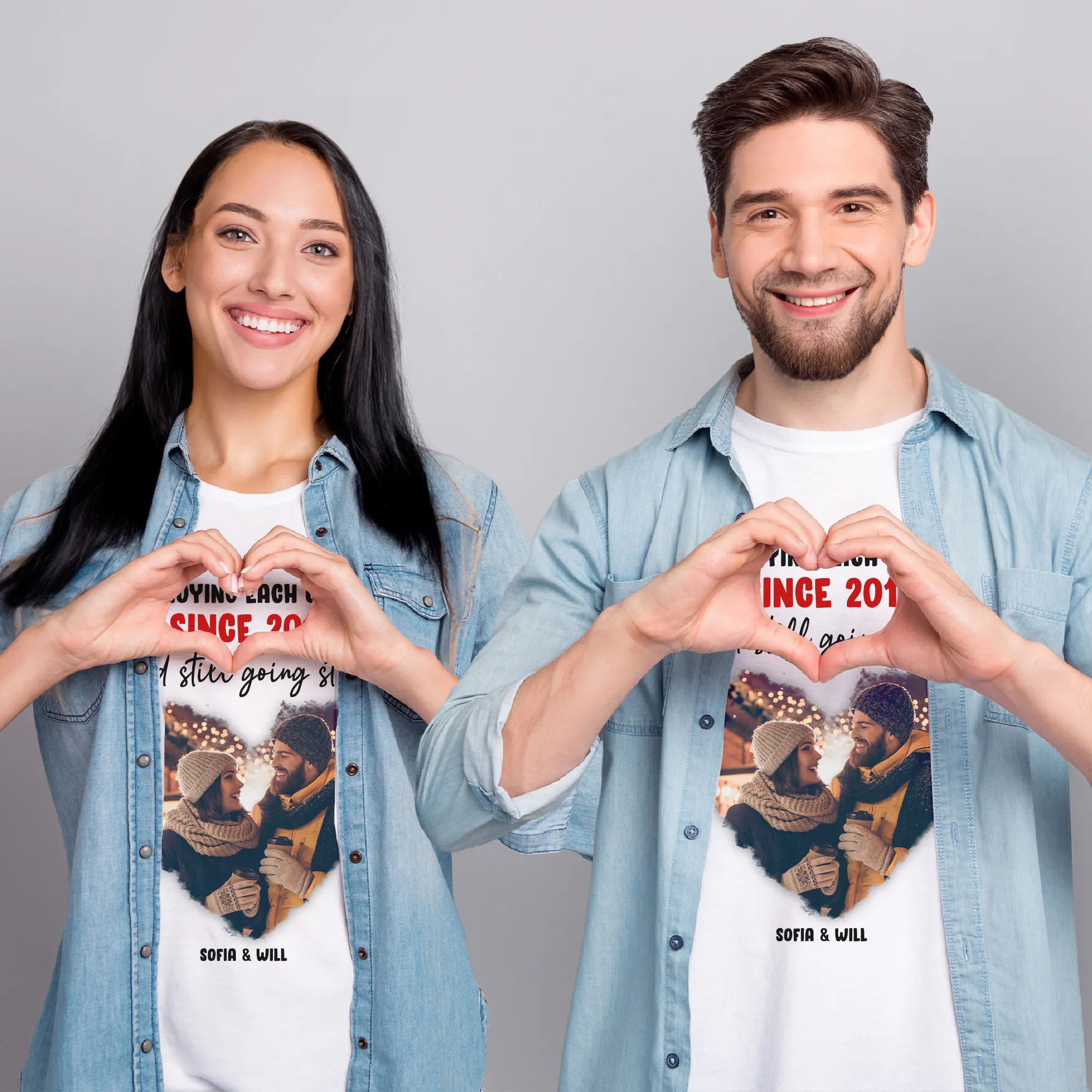 Annoying Each Other - Personalized Photo Matching Shirt