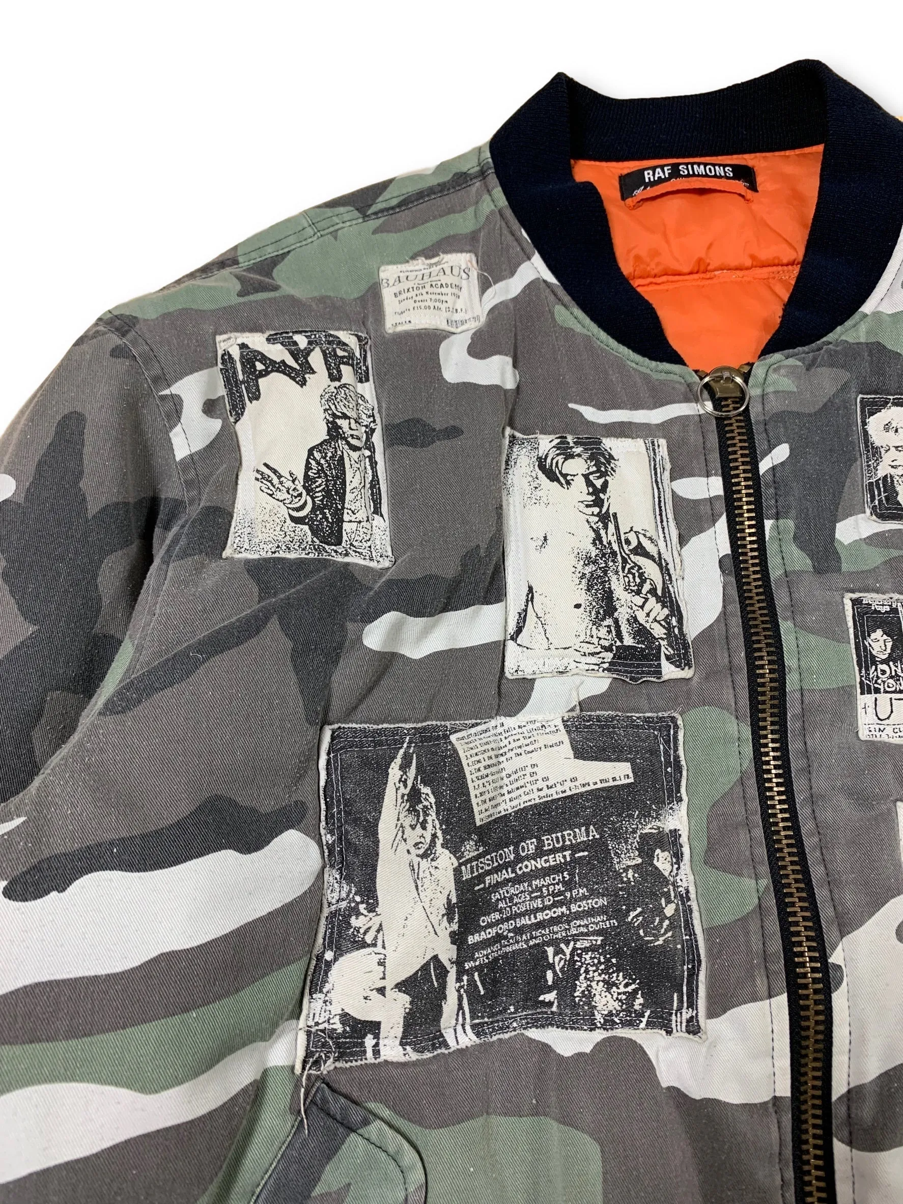 AW01 "Riot, Riot, Riot" MA-1 Camo Patched Bomber