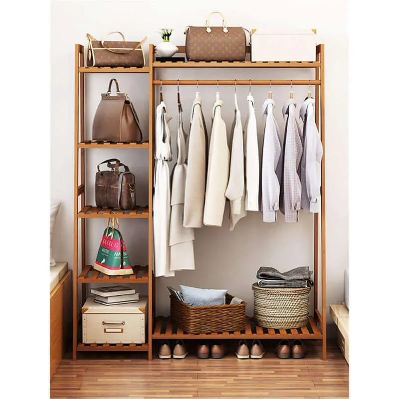 Bamboo Wardrobes Clothes Rack