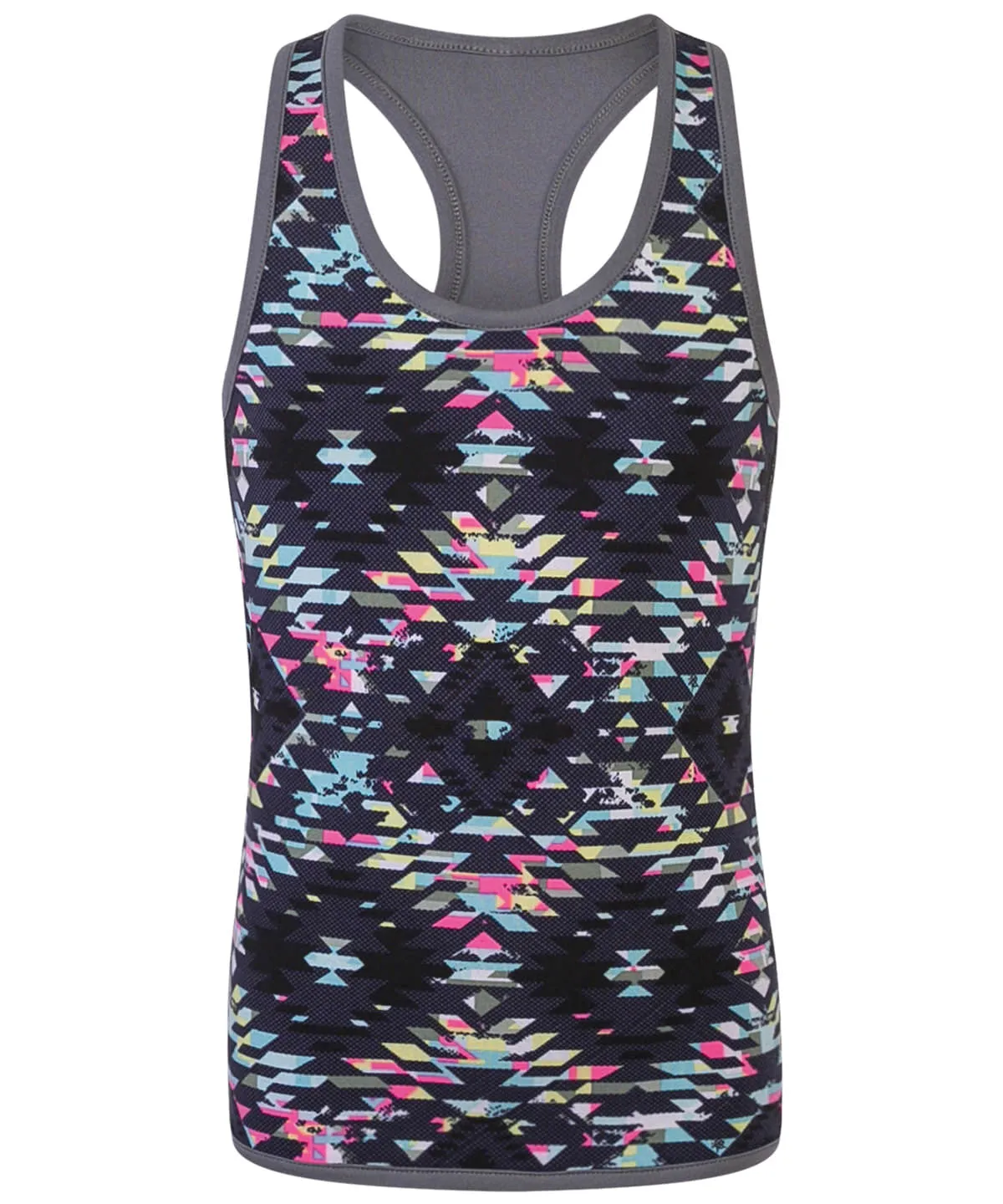 Black/Print - Kids reversible workout vest