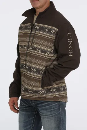 Blanket Chocolate Stripe Bonded Men's Jacket