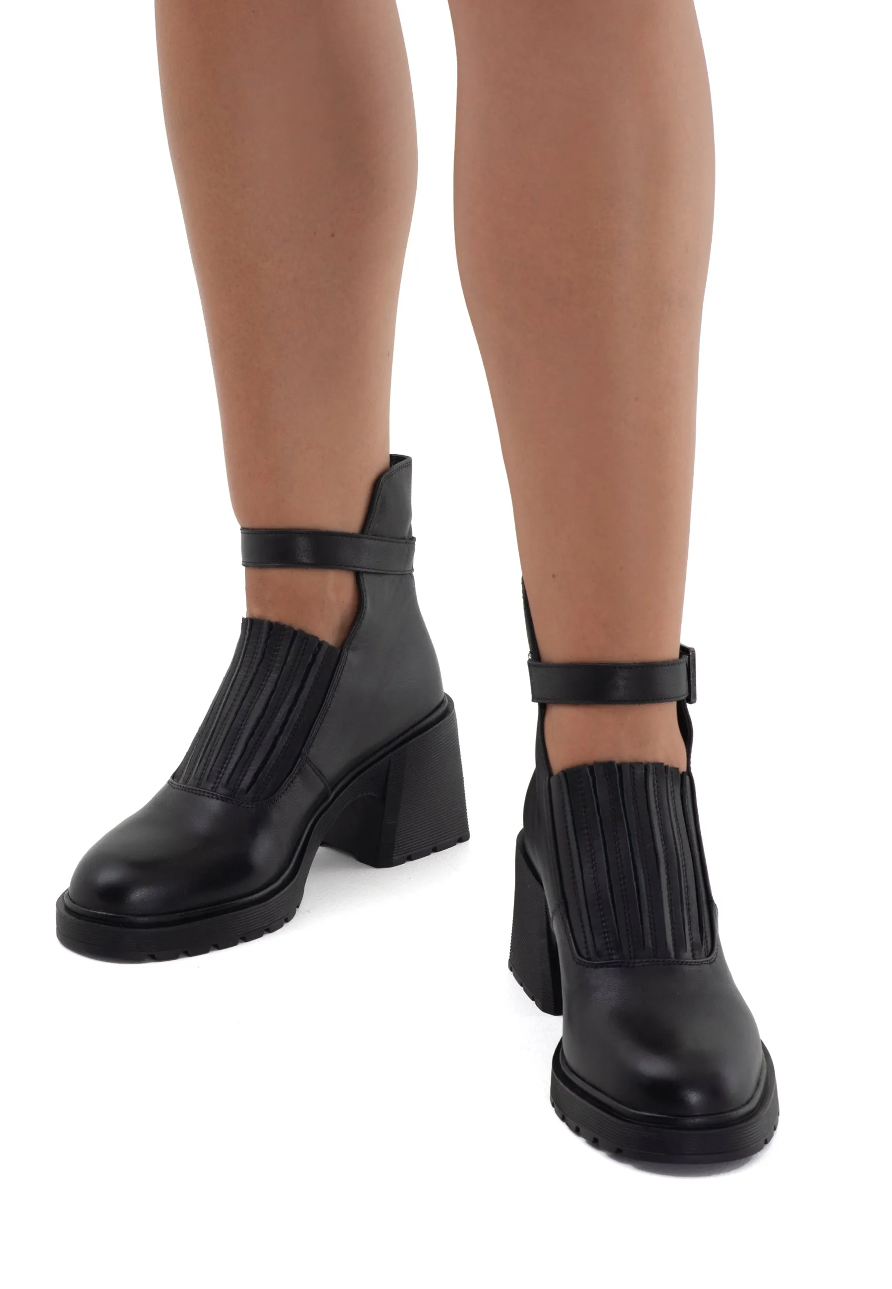 Block Heel Stylish Ankle Boots