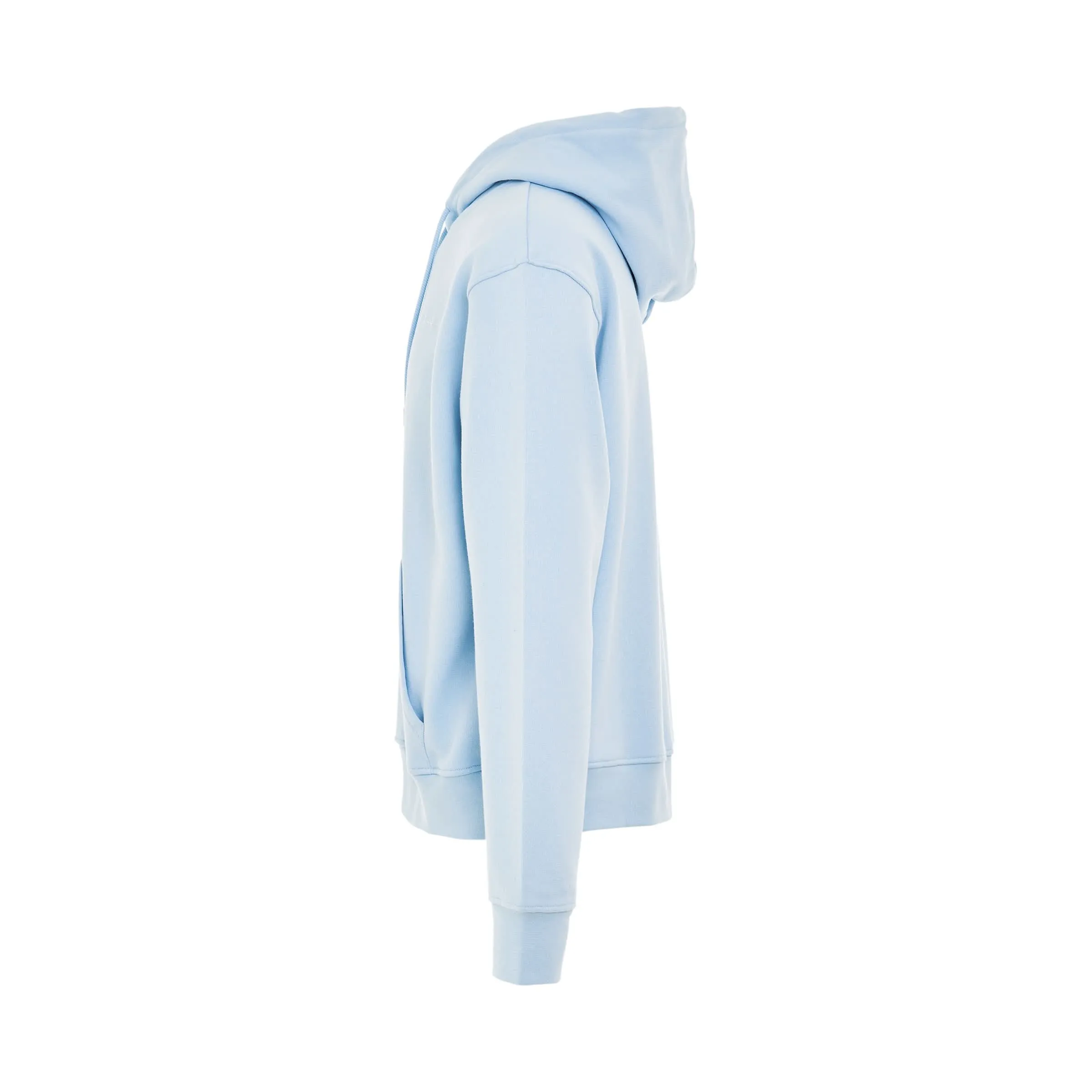 Brode Embroidered Logo Hoodie in Light Blue