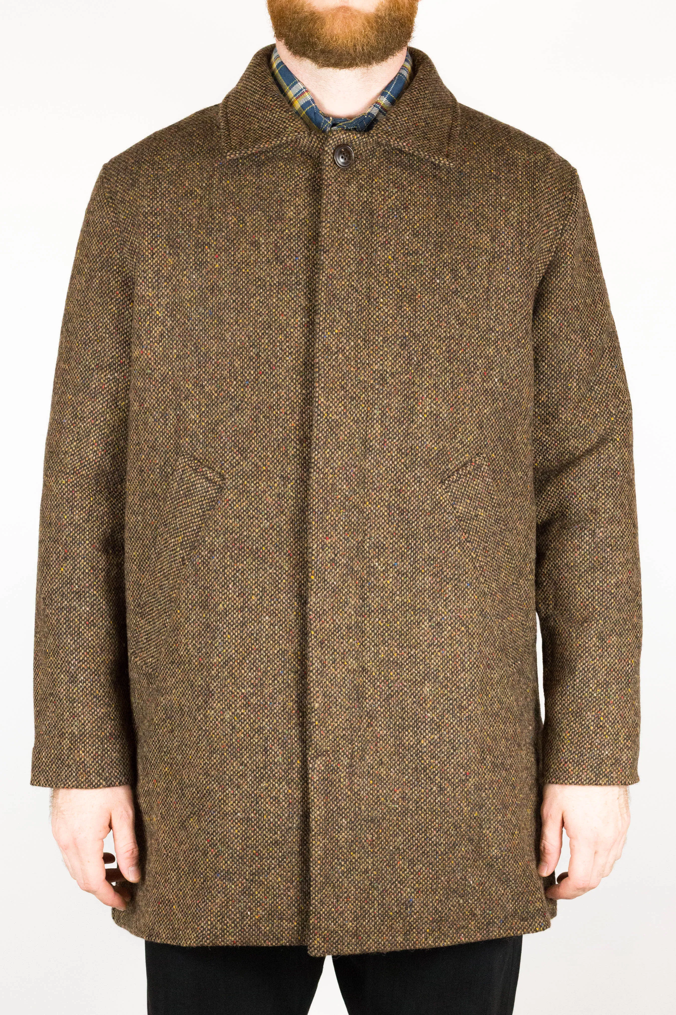 Brown Irish Tweed Coat