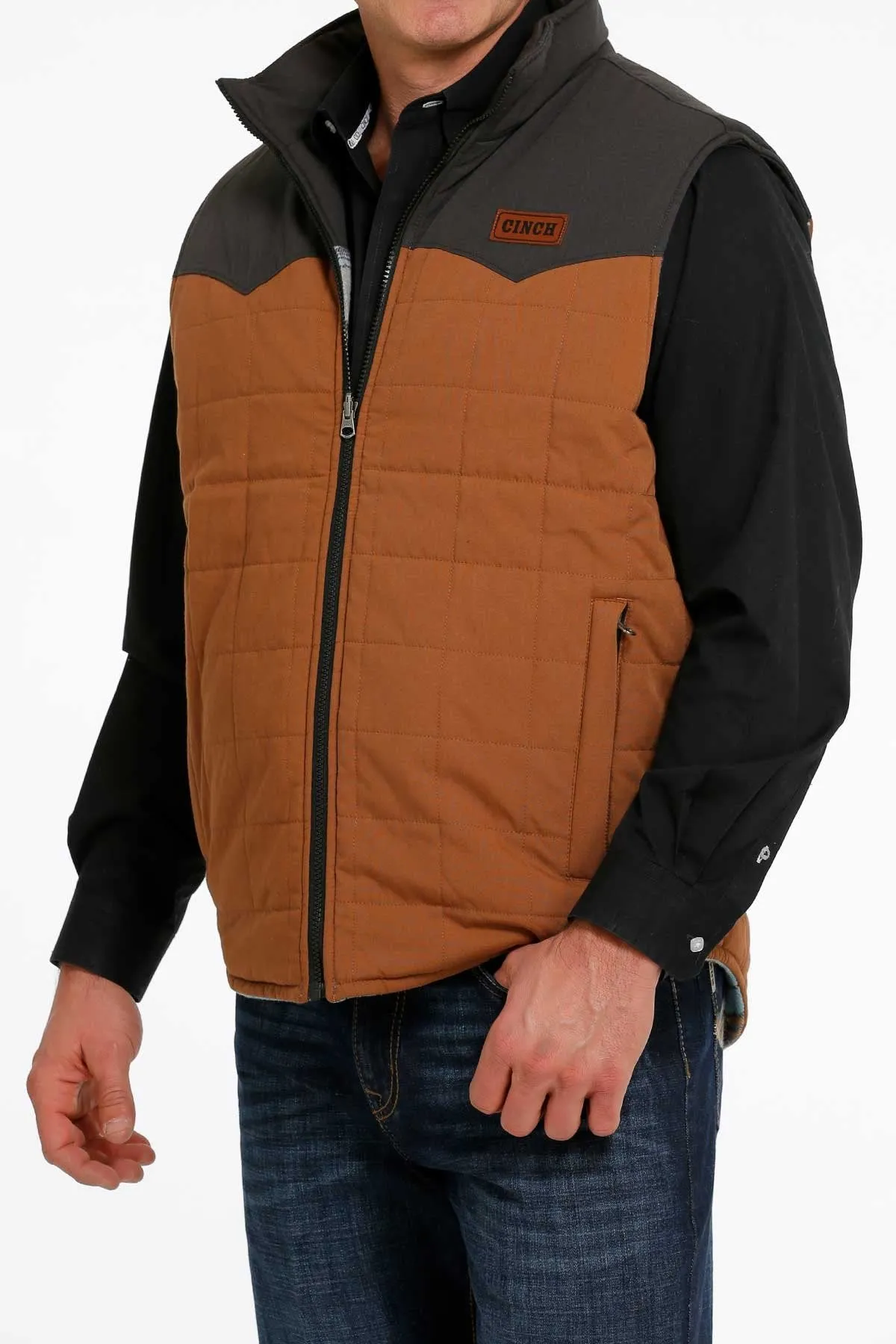 Brown Reversible Men's Vest