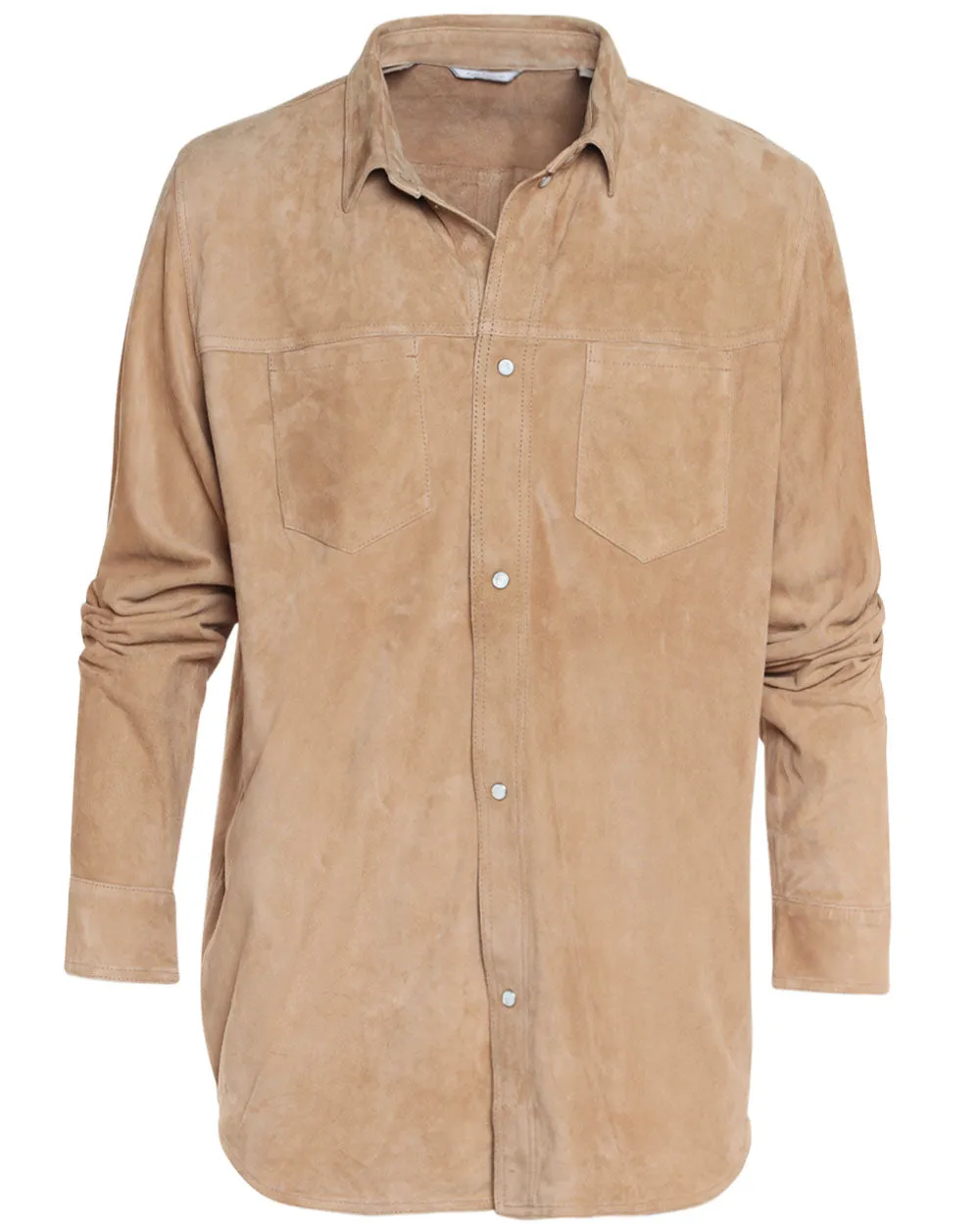 Camel Suede Overshirt