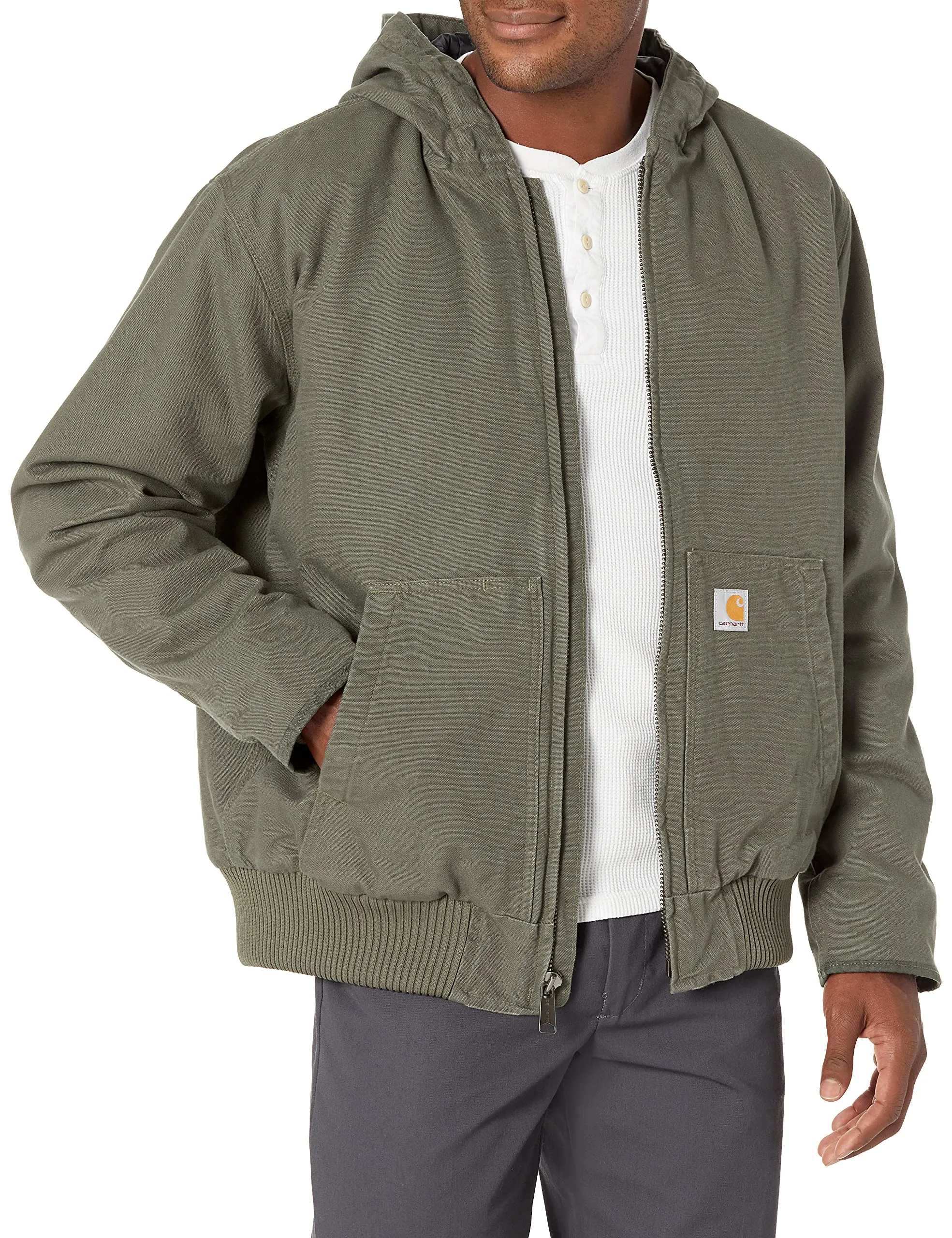 Carhartt 104050 Men's Loose Fit Washed Duck Insulated Active Jacket