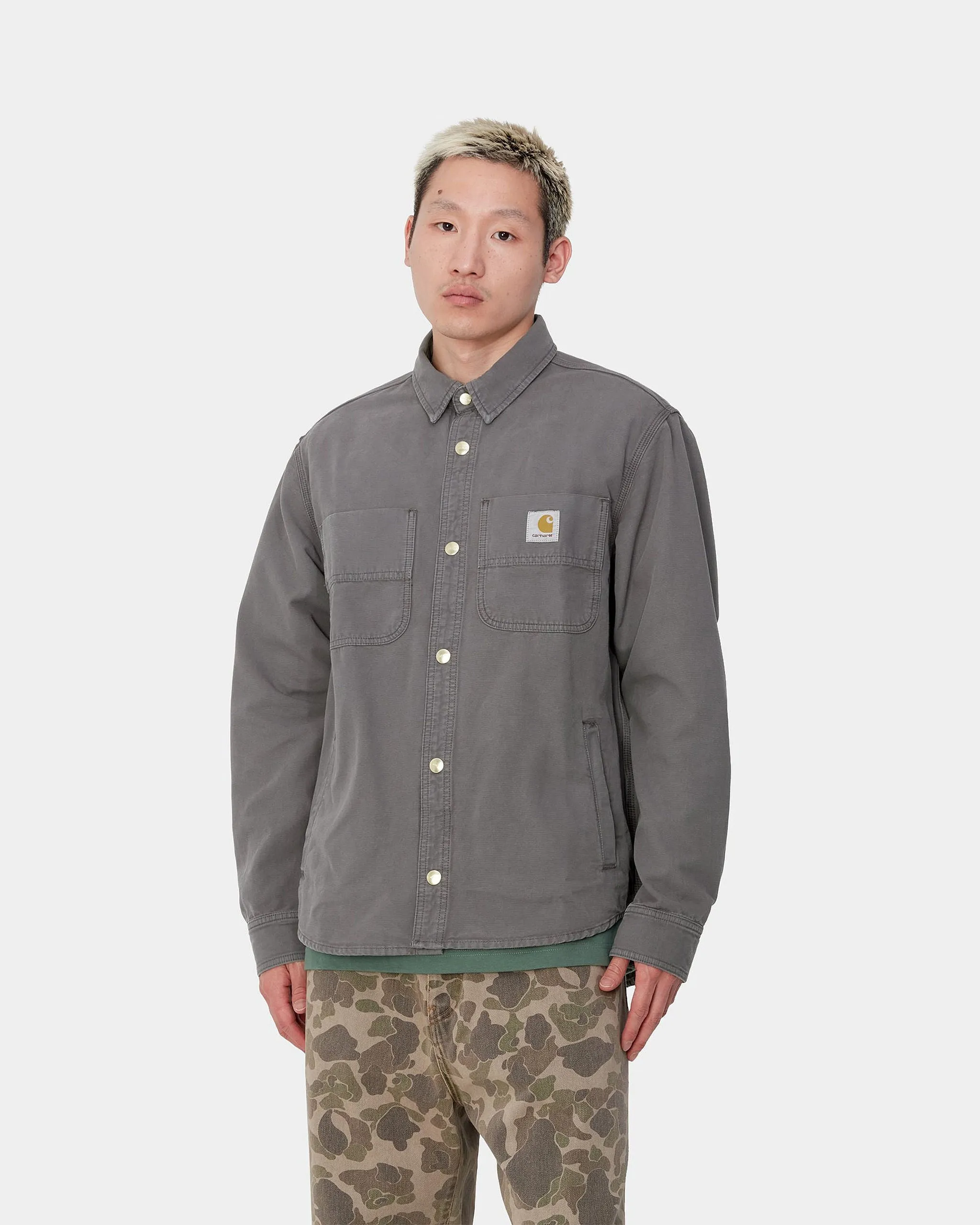 Carhartt WIP Conro Shirt Jacket - Graphite Stone Dyed