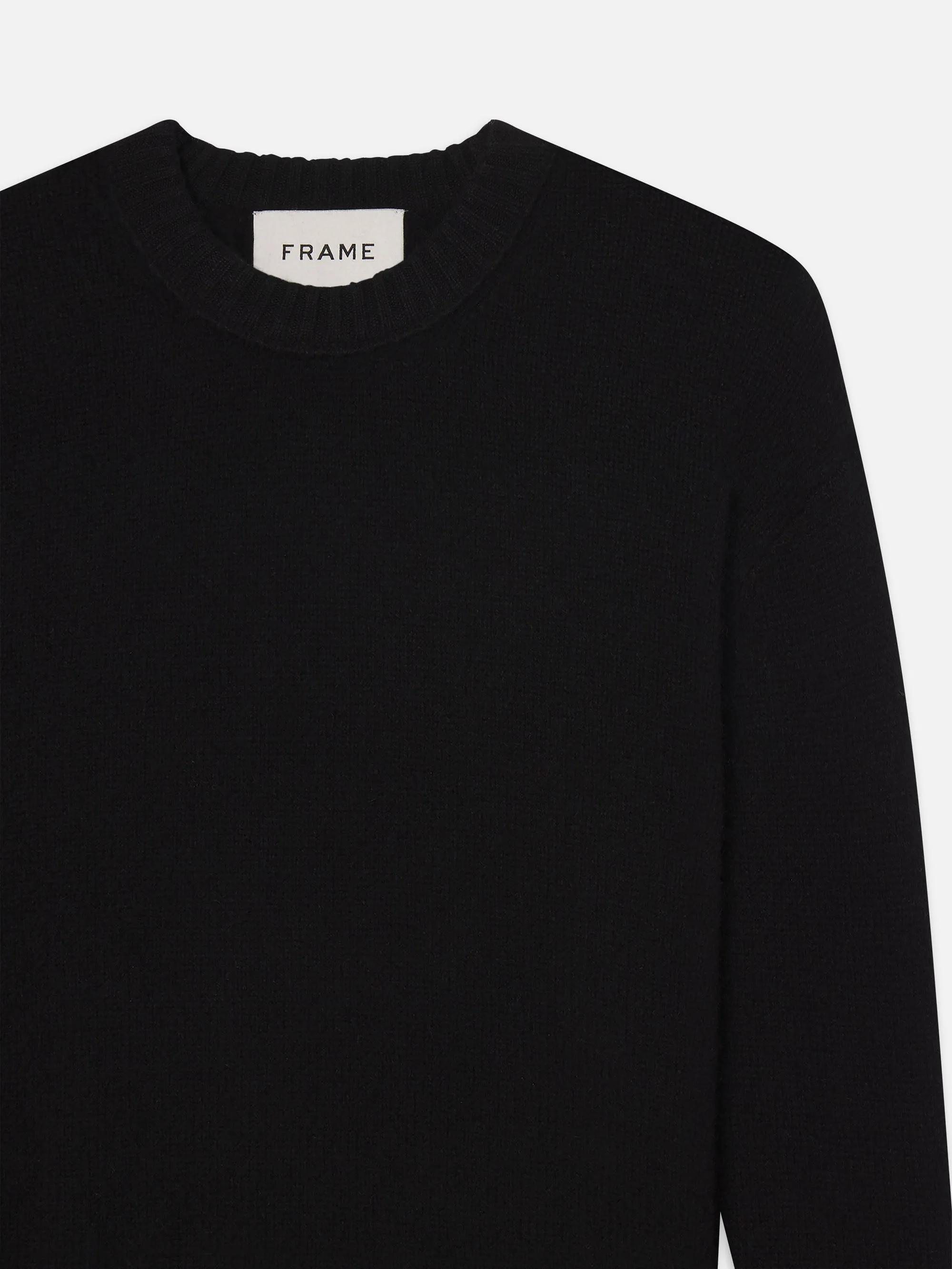 Cashmere Crewneck Sweater -- Noir