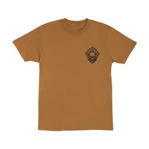 Creature Bonehead Flame S/S Tee - Brown Sugar