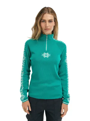 Dale of Norway - Geilo Women's Sweater - Peacock/Off-White