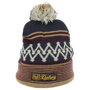 DURBURG Burgundy/Brown Beanie