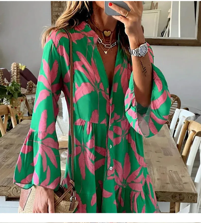 Floral all match slim dress