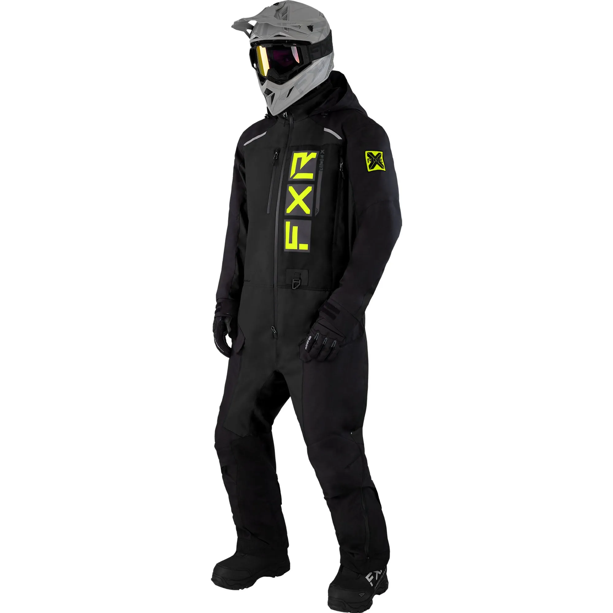 FXR Mens Recruit F.A.S.T. Insulated Monosuit Black/HiVis