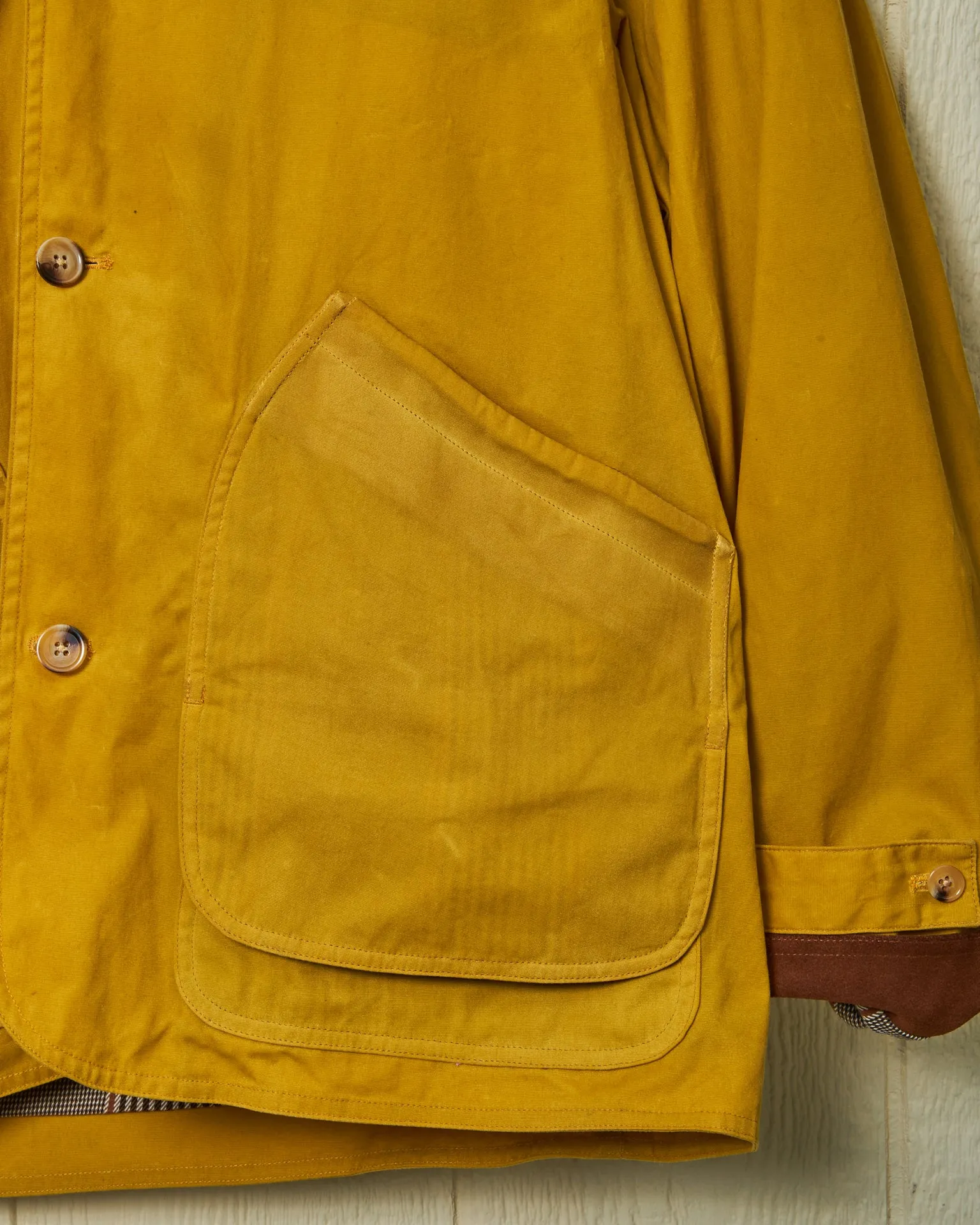 Gamekeeper Jacket in Goldenrod Waxed Canvas