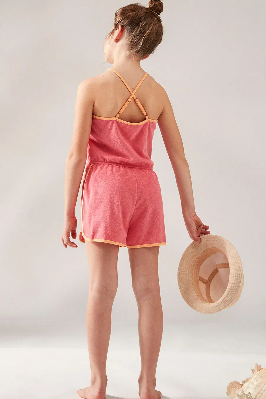 Girls Romper Roxy Glitter In The Air Sun Kissed Coral