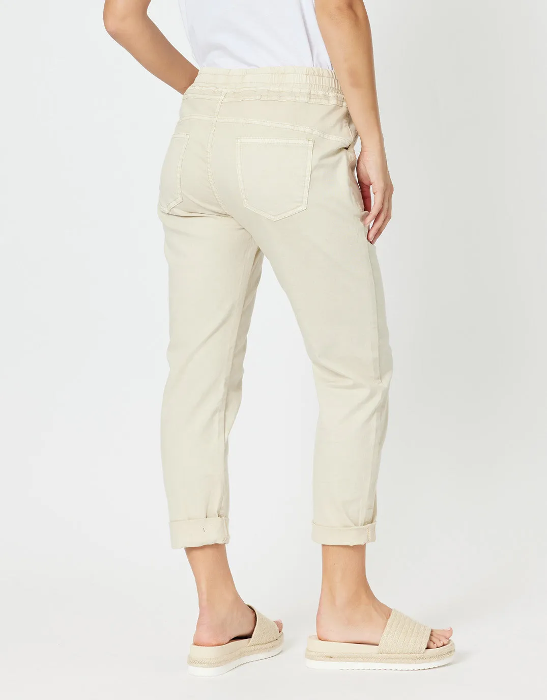 Isabella Cotton Pant - Natural