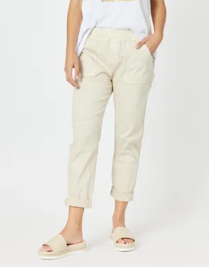 Isabella Cotton Pant - Natural