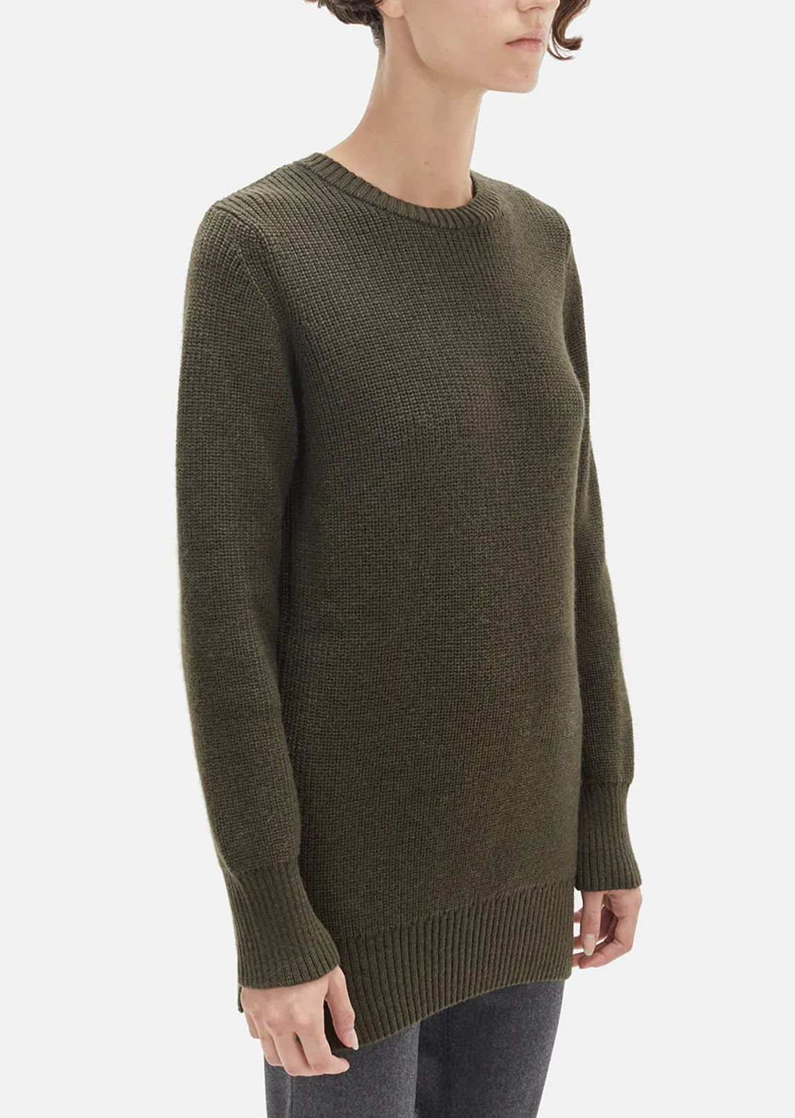 Italian Merino Military Sweater