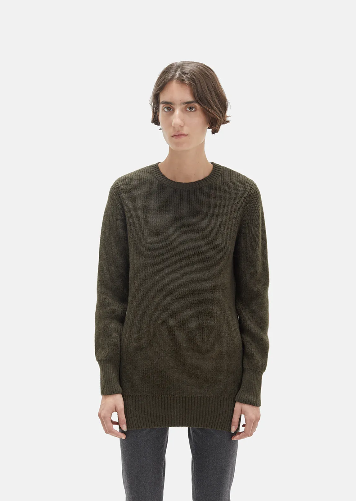 Italian Merino Military Sweater