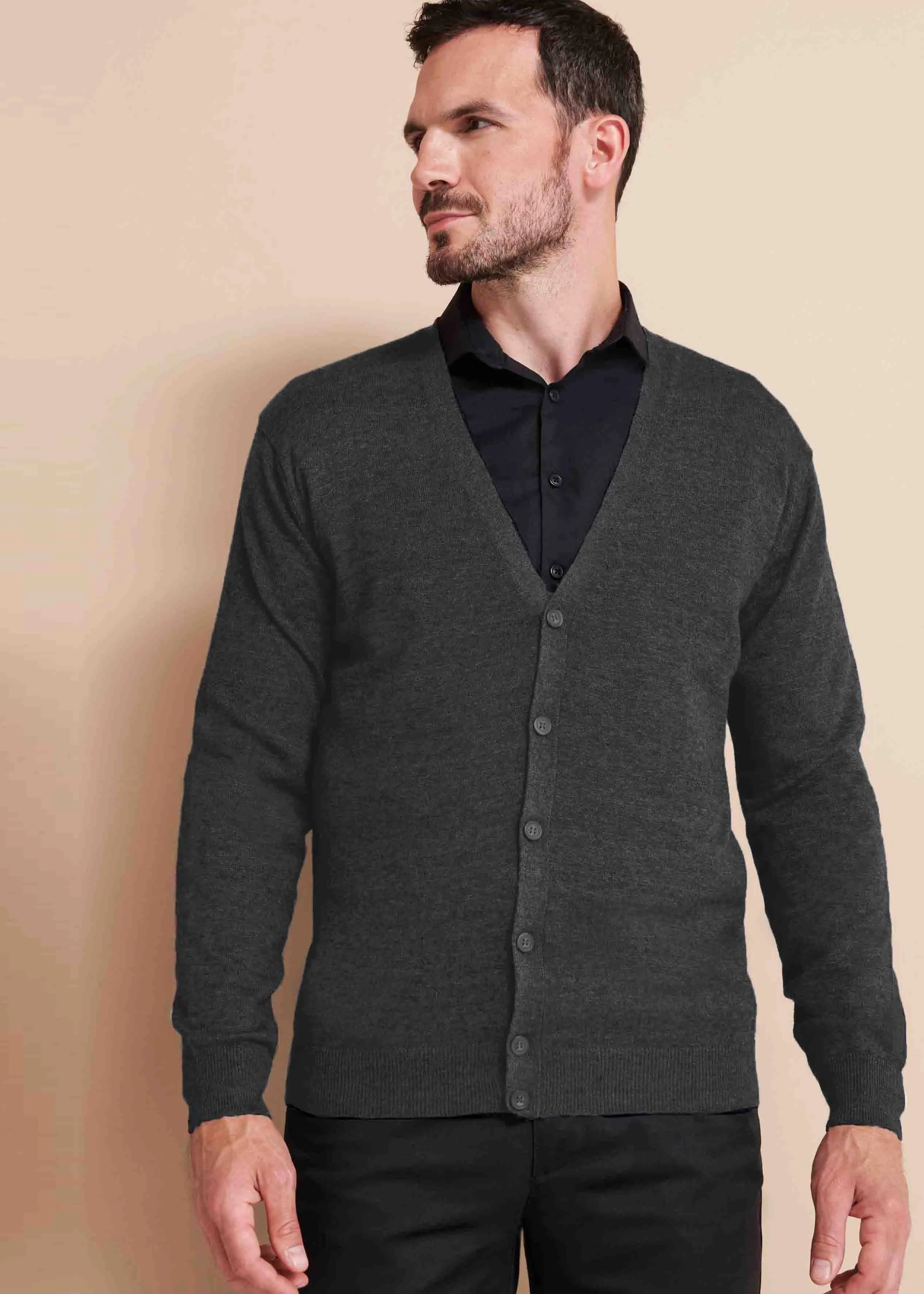 Jake Cotton Blend VELCRO® Brand Fastening Cardigan