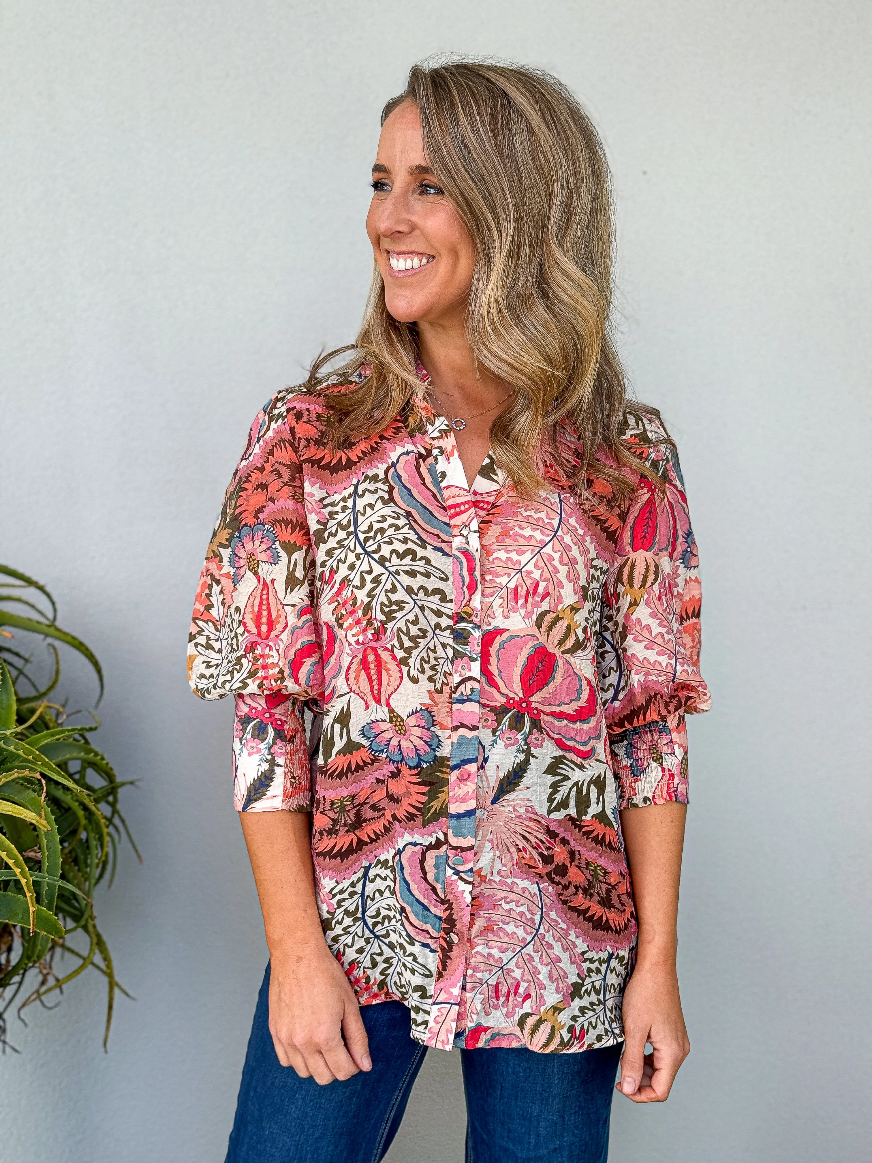 Lotti Shirt - Multi Pink