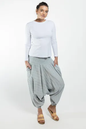 Low Crotch Pants Pintuck - Grey