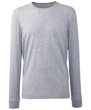 Mens long sleeve Anthem t-shirt | Grey Marl