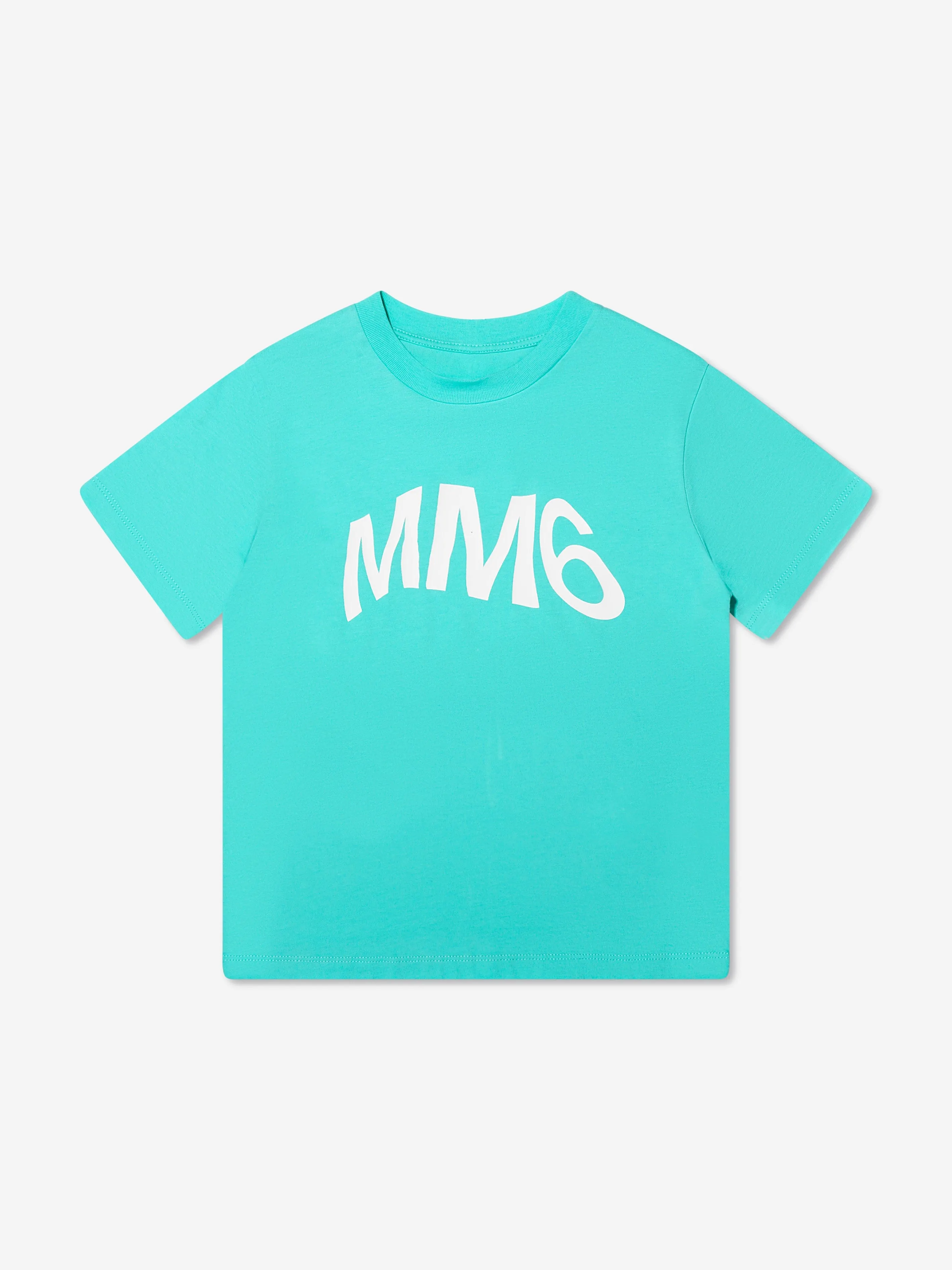 MM6 Maison Margiela Kids T-Shirts Set In Aquamarine (3 Pack)