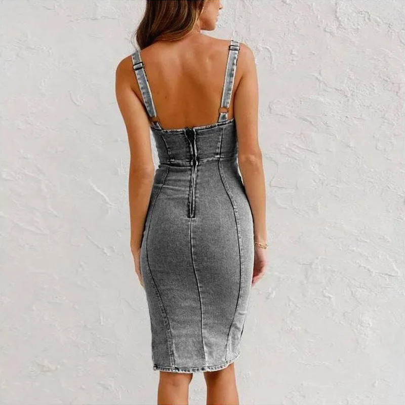 Monaco Chic Denim Dress