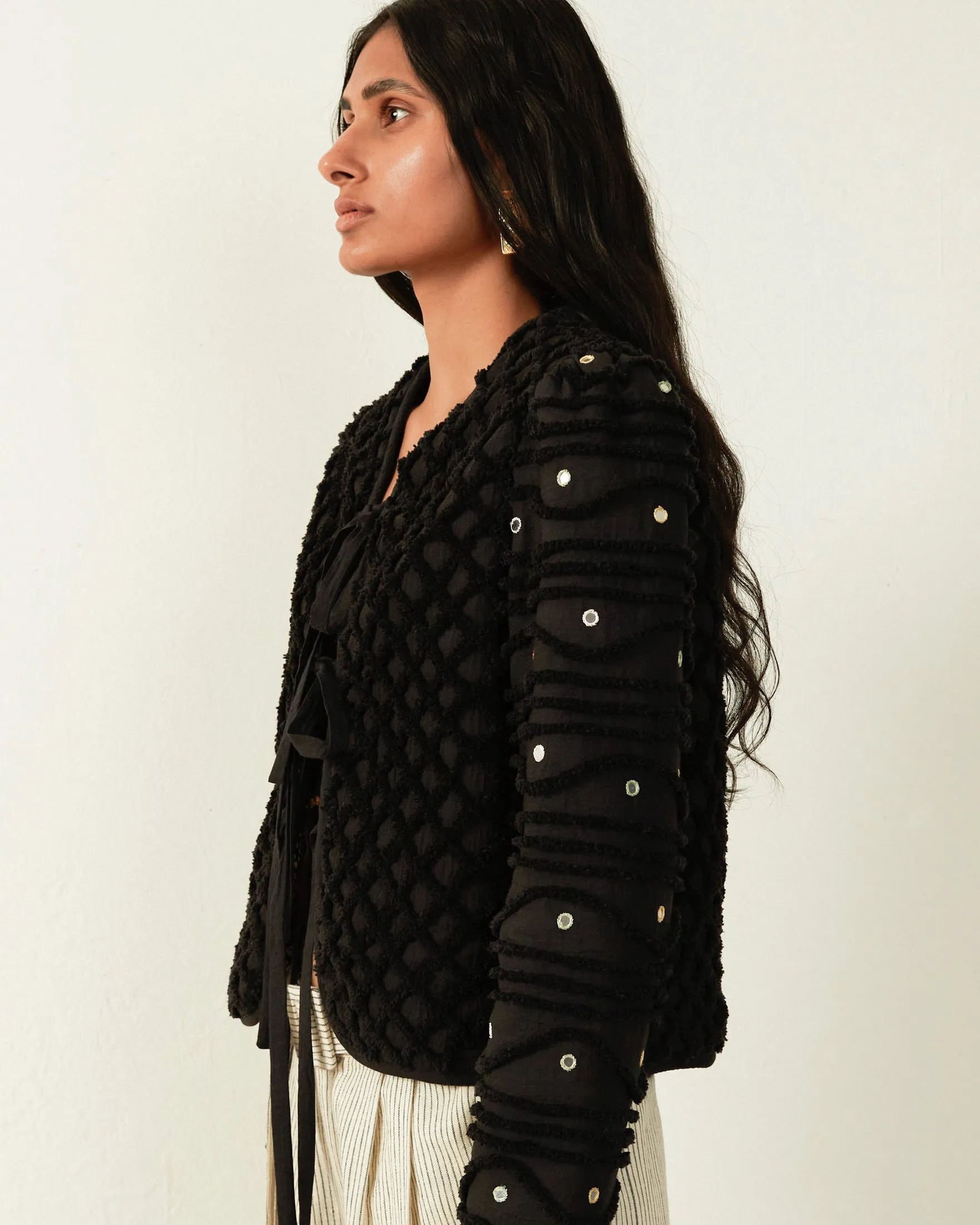 Pasha Onyx Shag Jacket