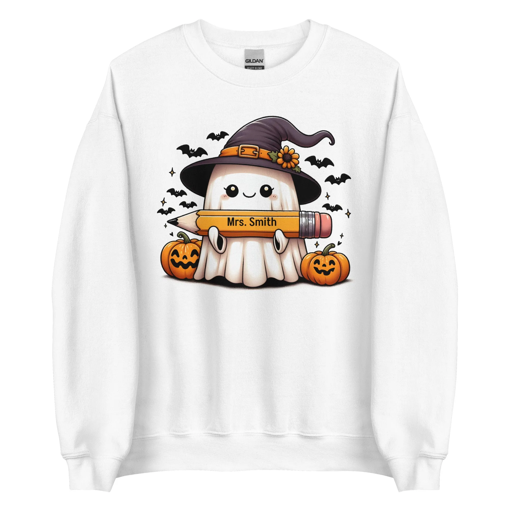 Personalized Halloween Ghost Sweatshirt