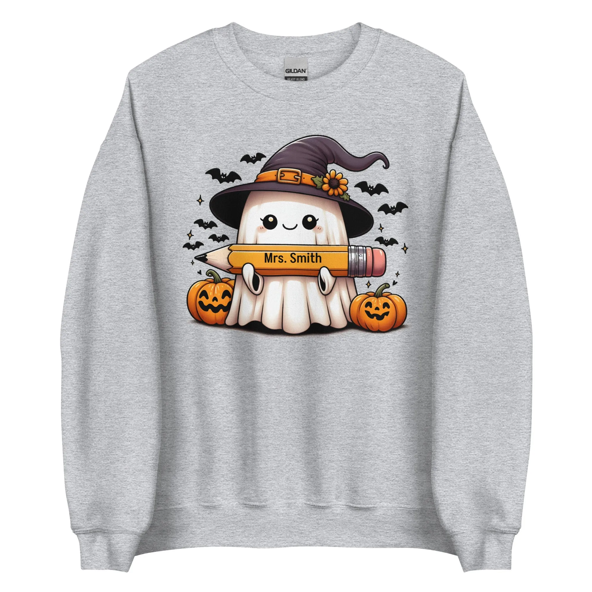 Personalized Halloween Ghost Sweatshirt