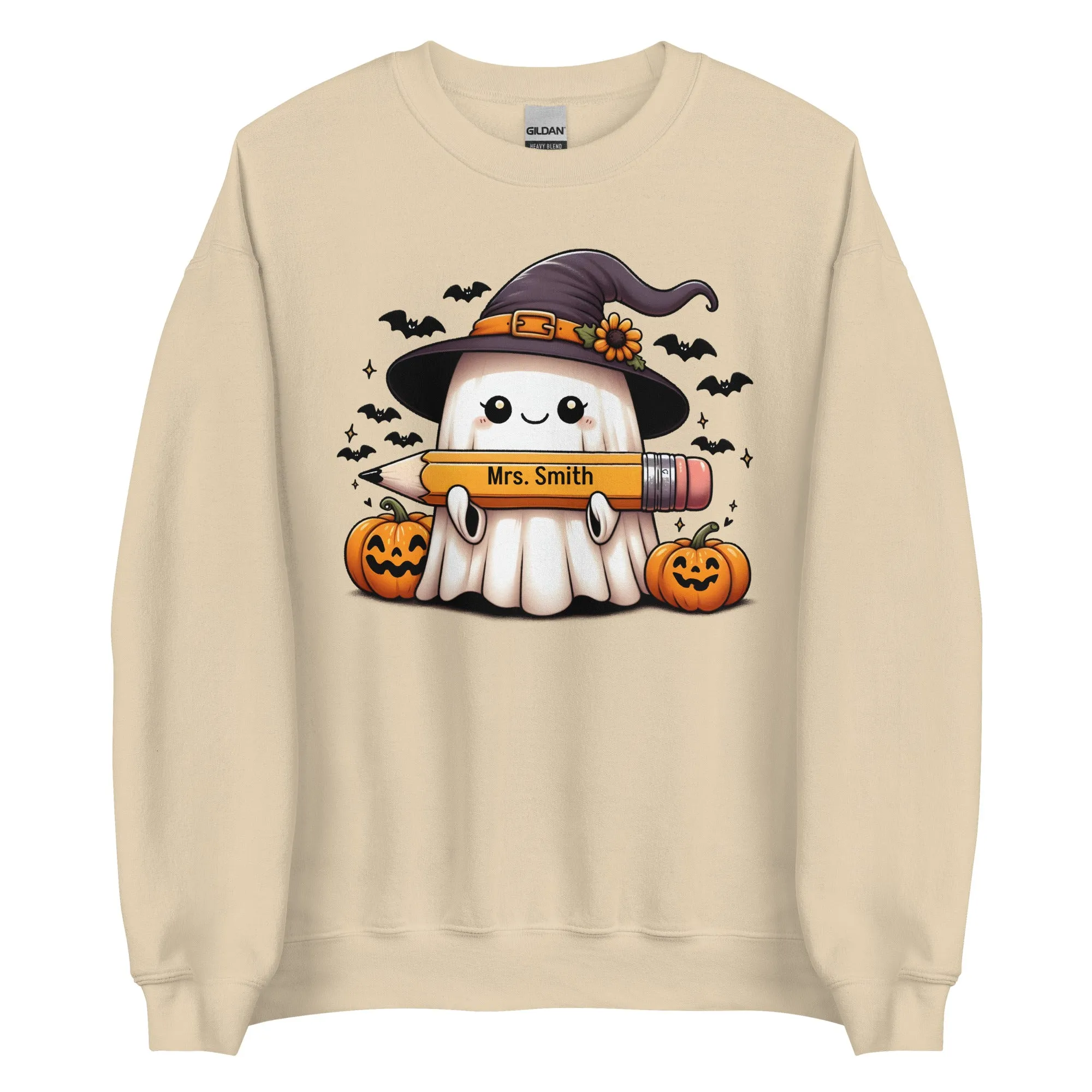 Personalized Halloween Ghost Sweatshirt