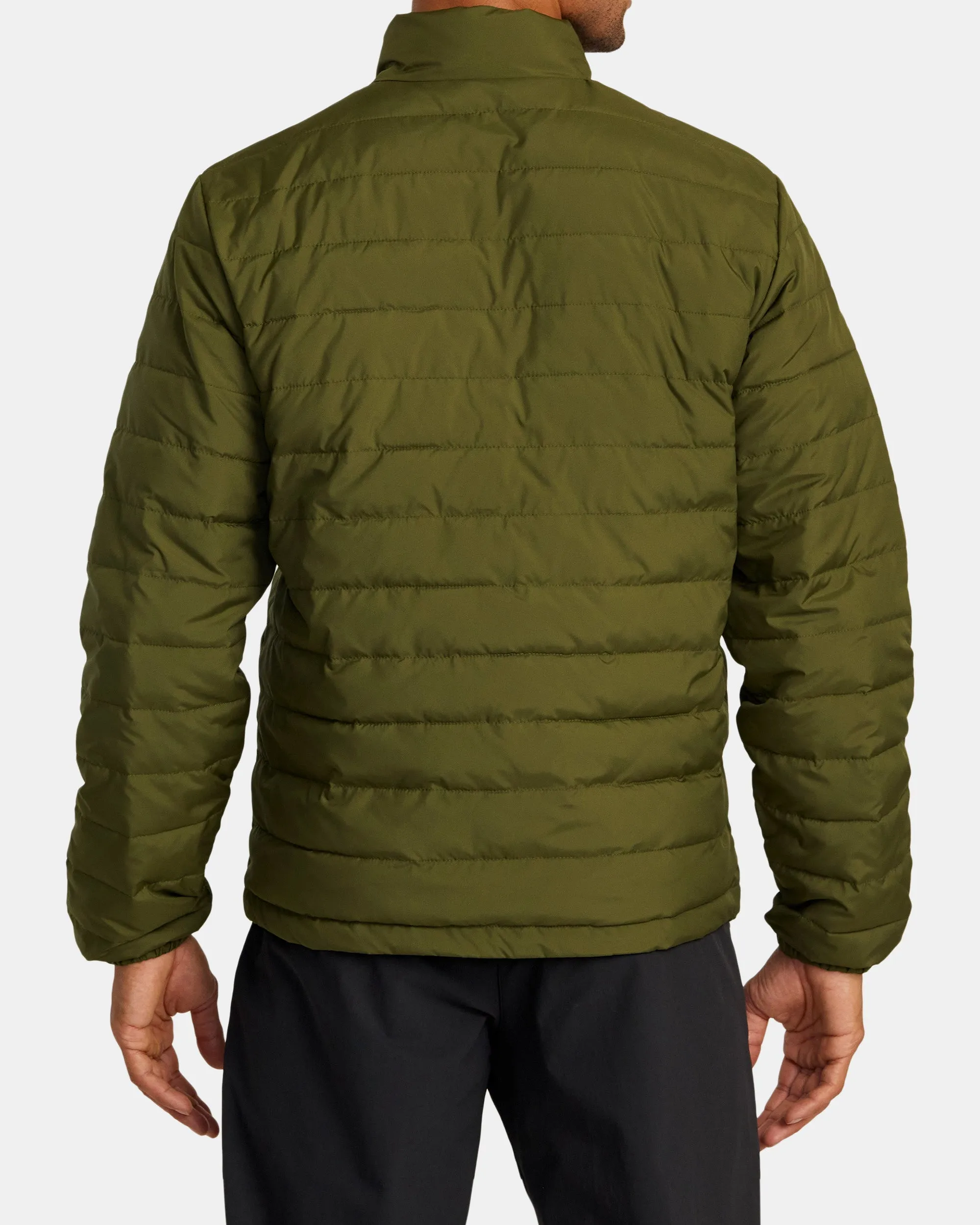 Reversible Puffer Jacket - Olive