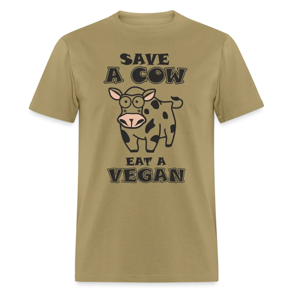 Save A Cow Eat A Vegan T-Shirt