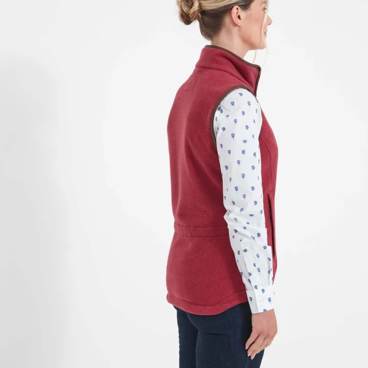 Schoffel Ladies Lyndon II Fleece Gilet - Pomegranate