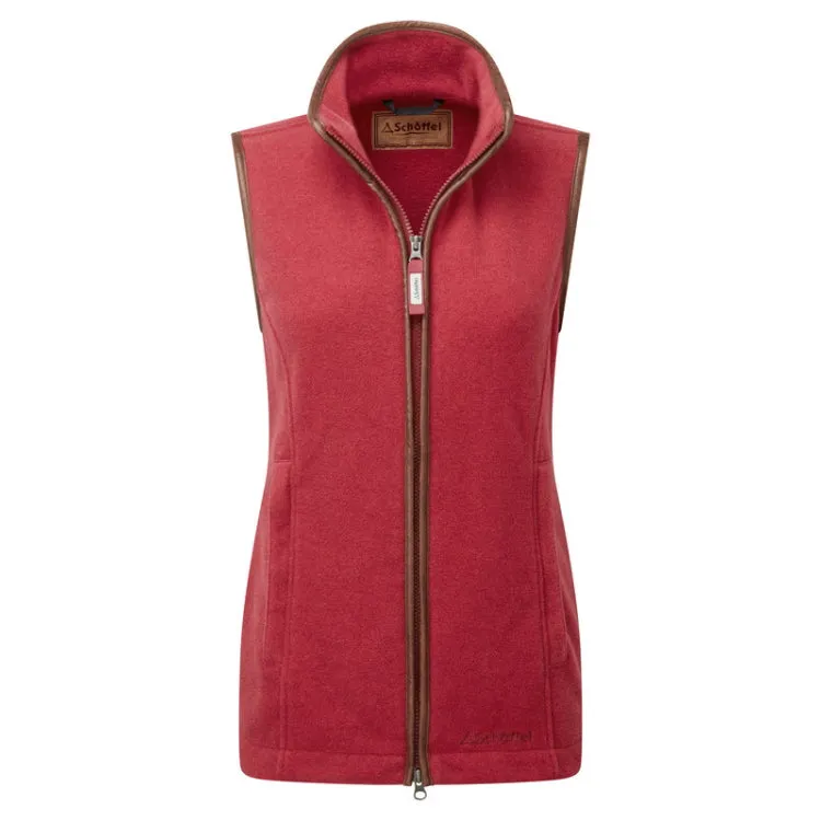 Schoffel Ladies Lyndon II Fleece Gilet - Pomegranate