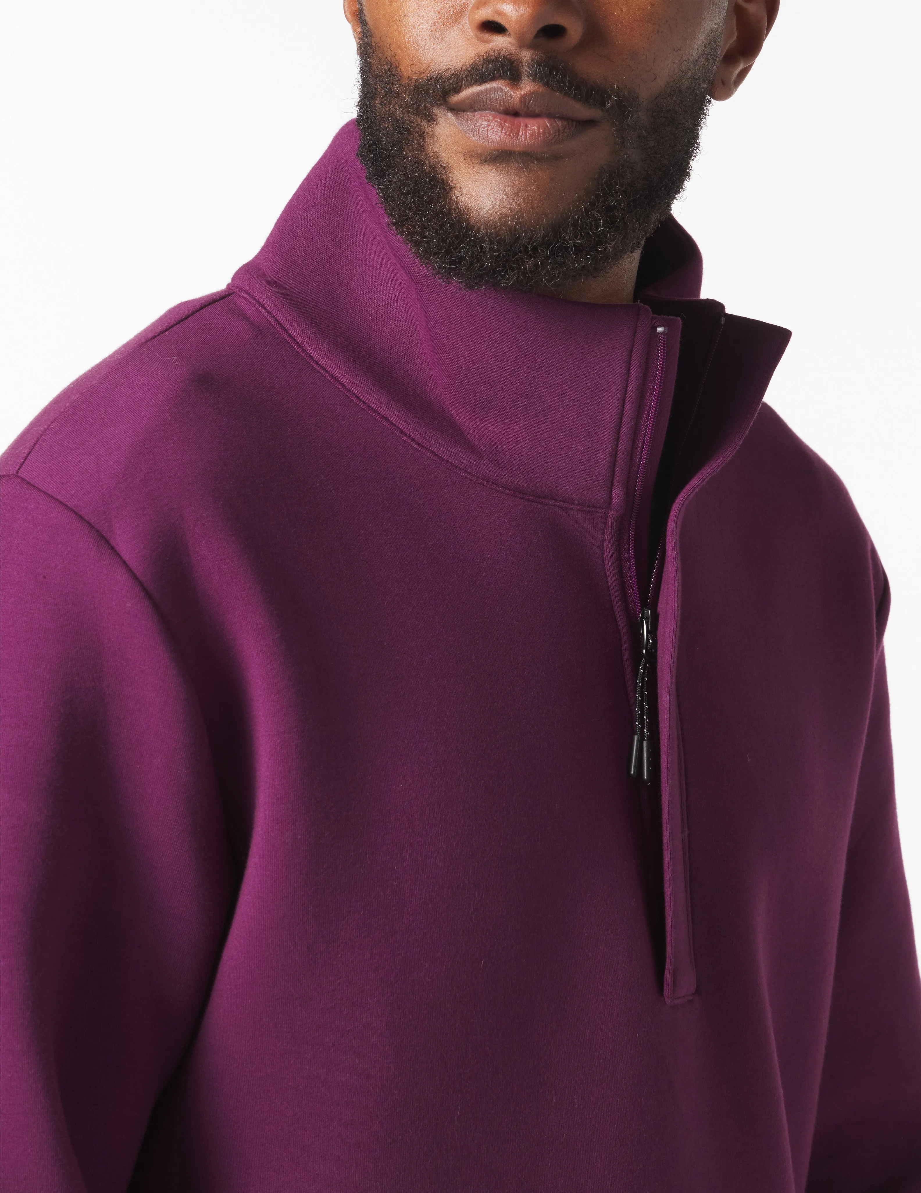 Scuba 1/4 Zip: Mulberry