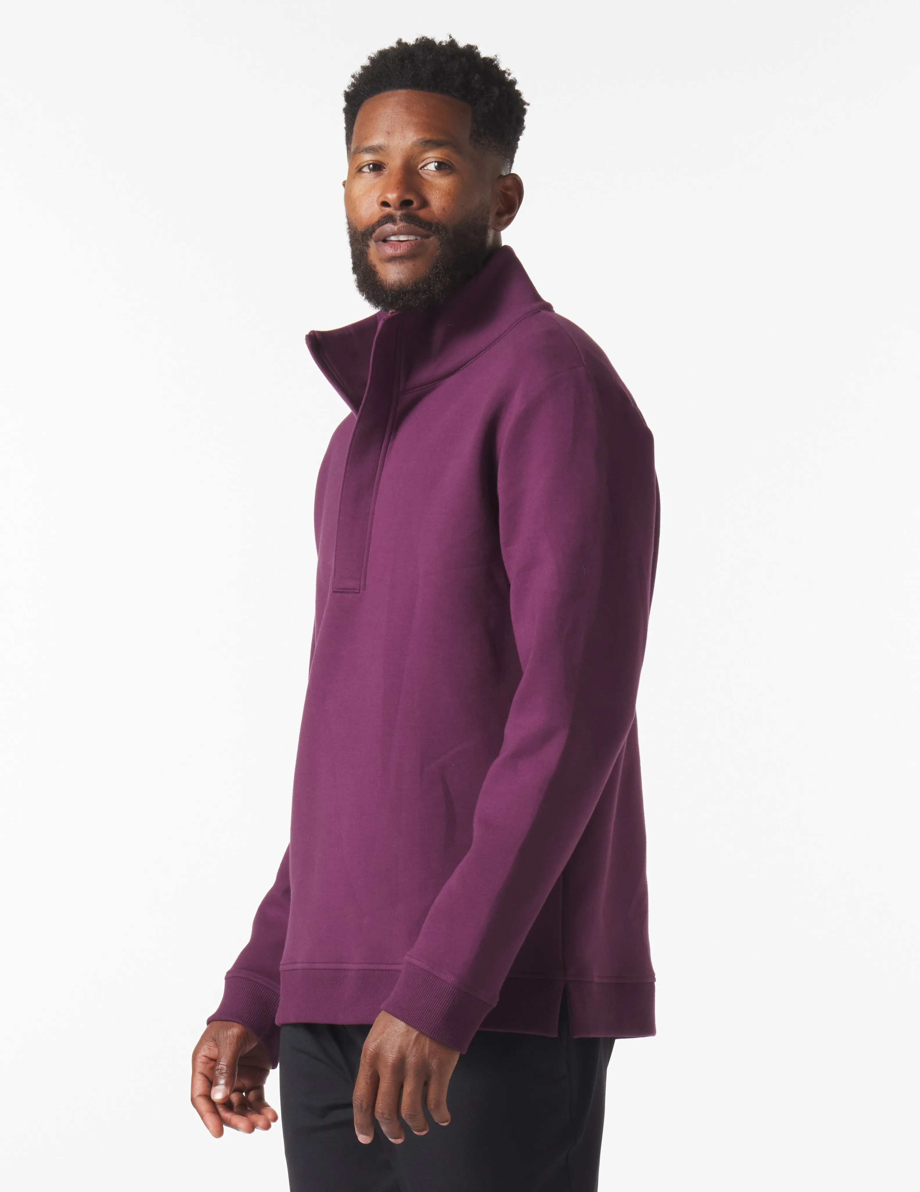 Scuba 1/4 Zip: Mulberry