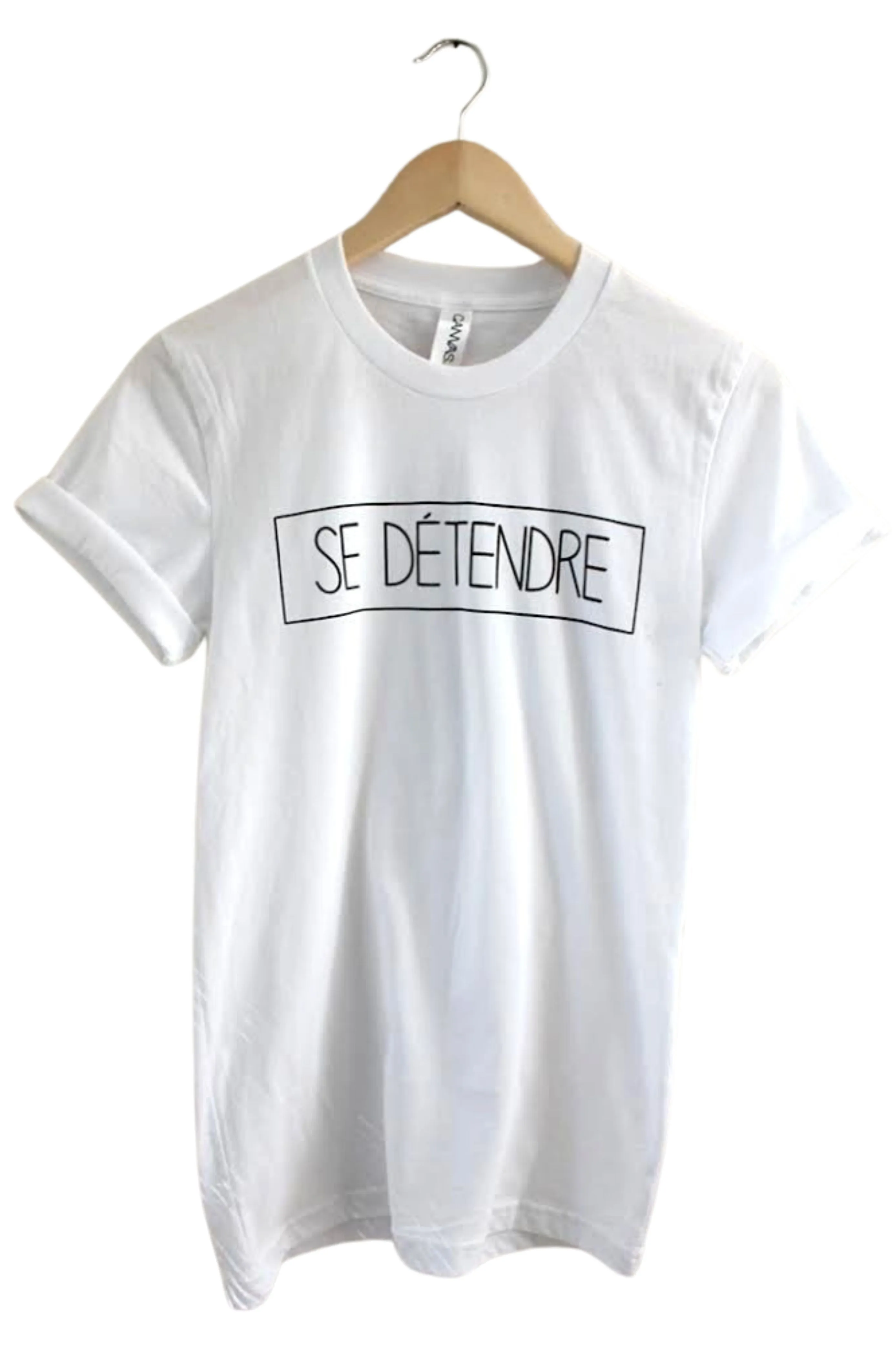 Se Détendre White Graphic Unisex Tee