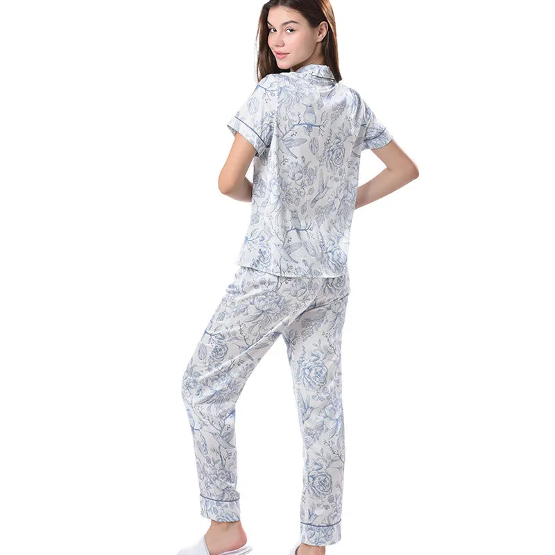 Short Sleeve and Pants Spring Dreams Blue