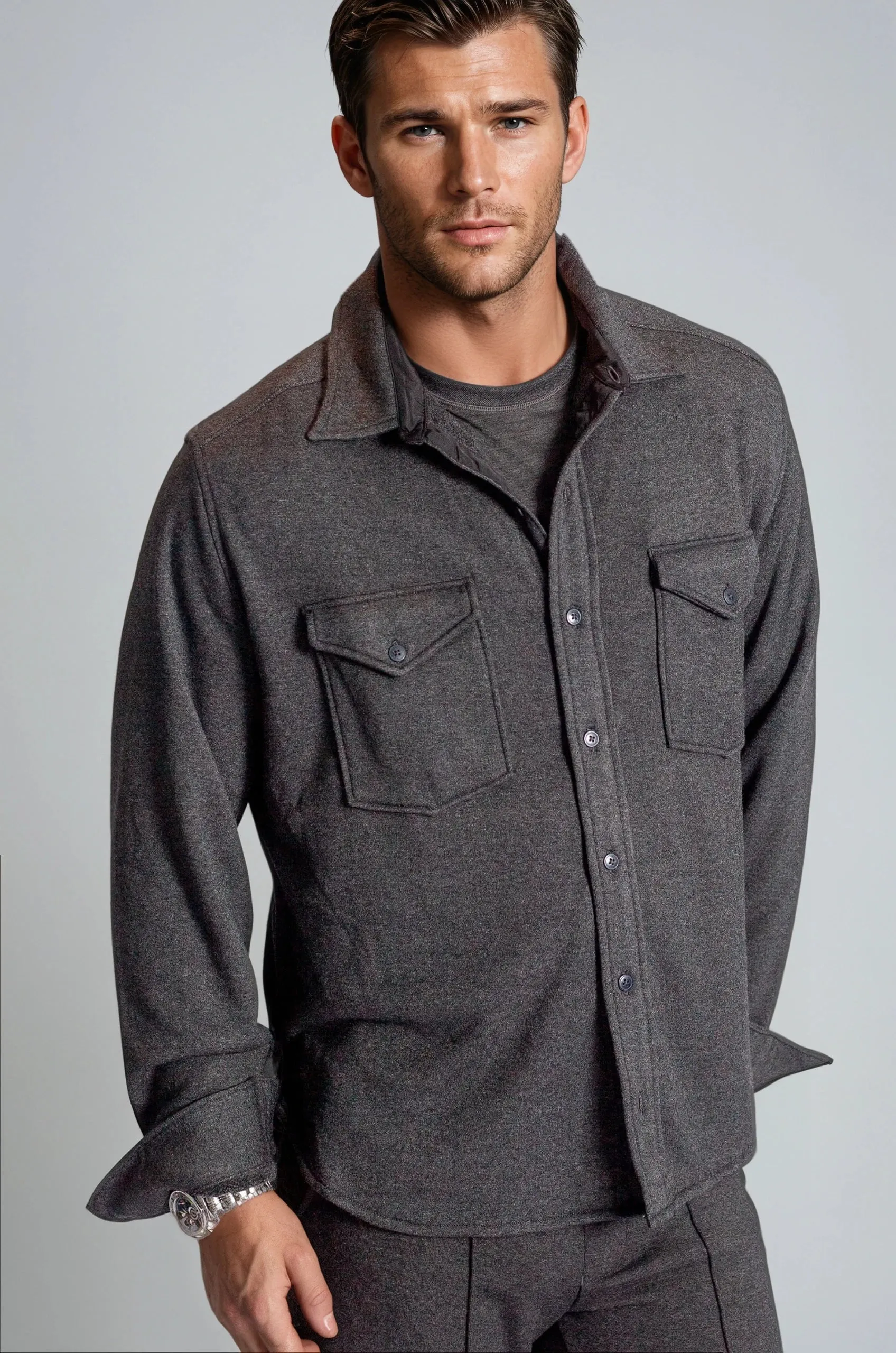 Soft Knit CPO Overshirt