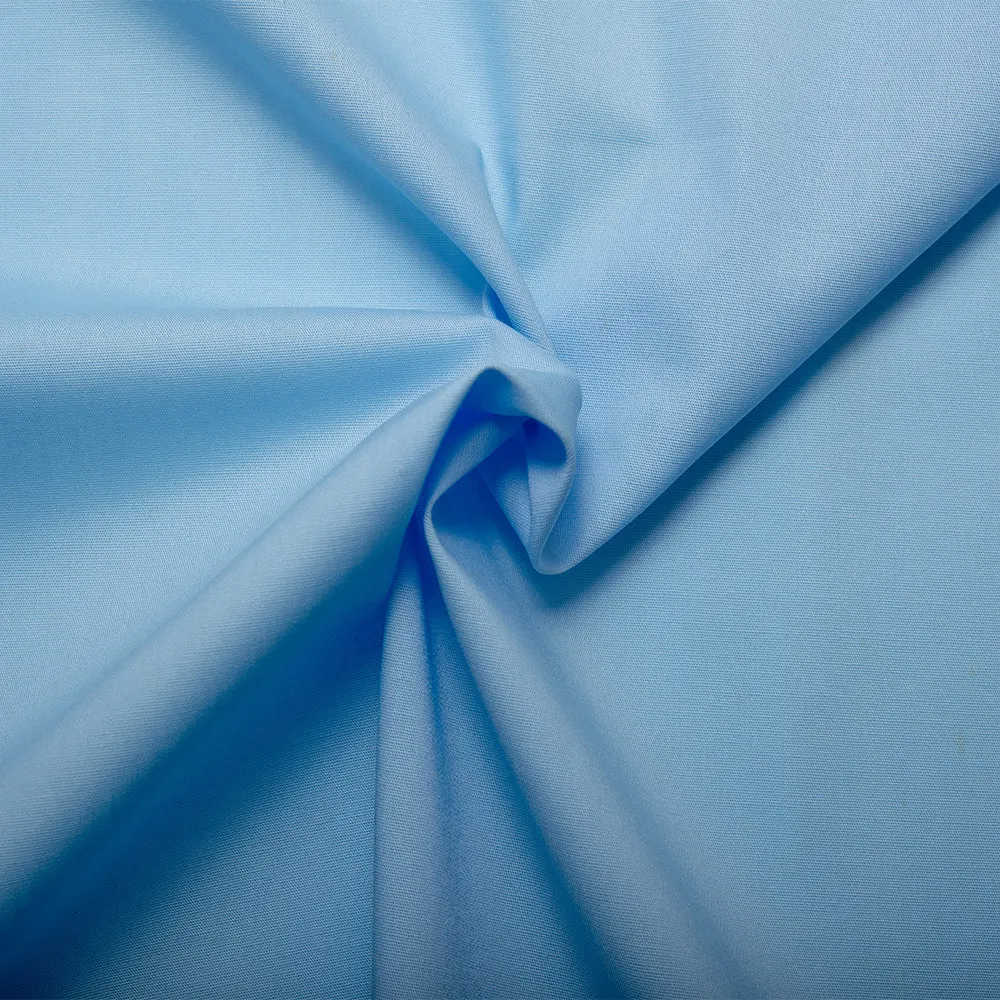 Stretch Poplin - Sky blue