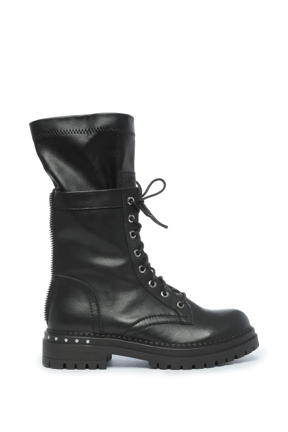 Tall Combat Lace-Up Boots