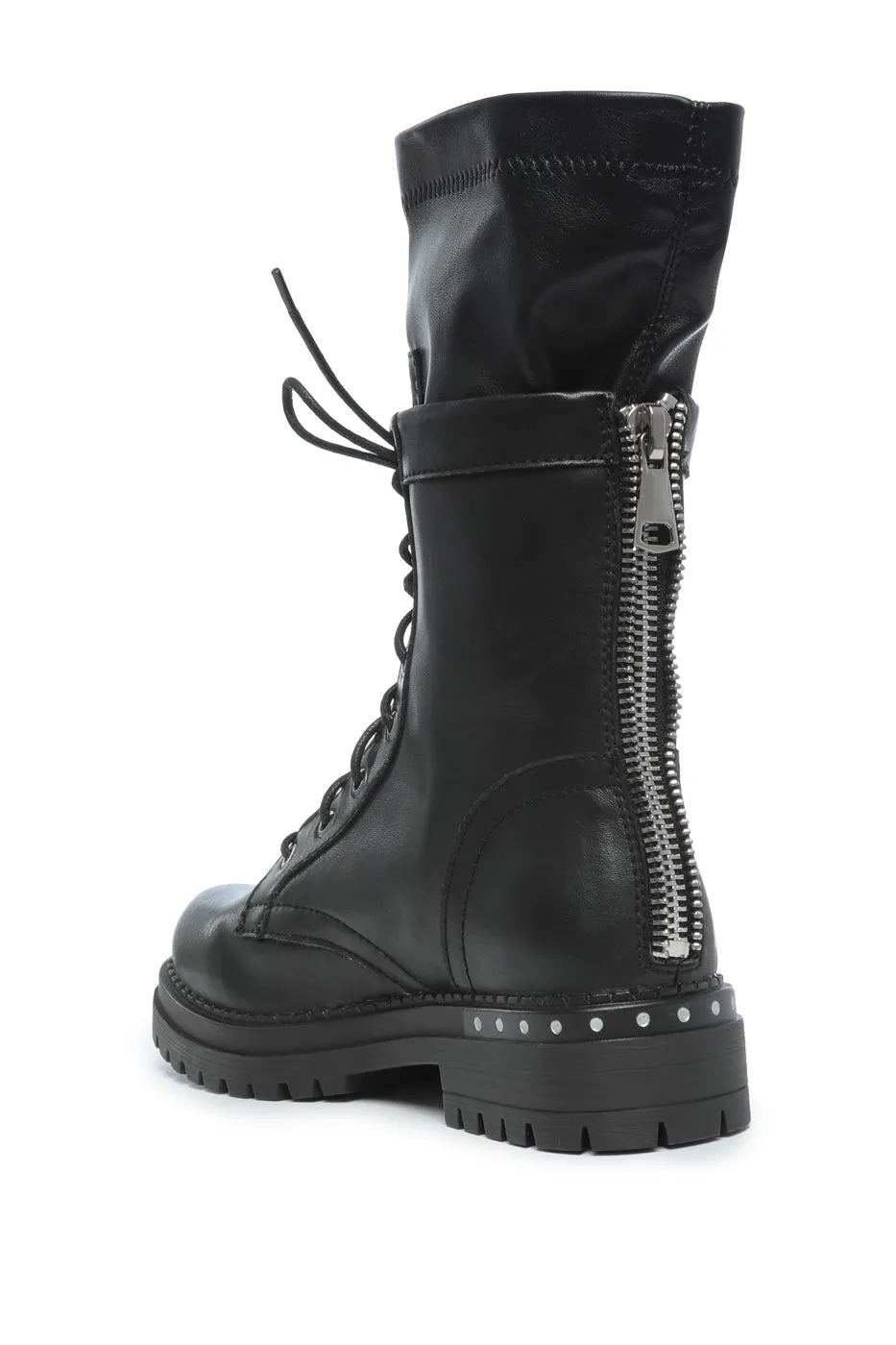 Tall Combat Lace-Up Boots