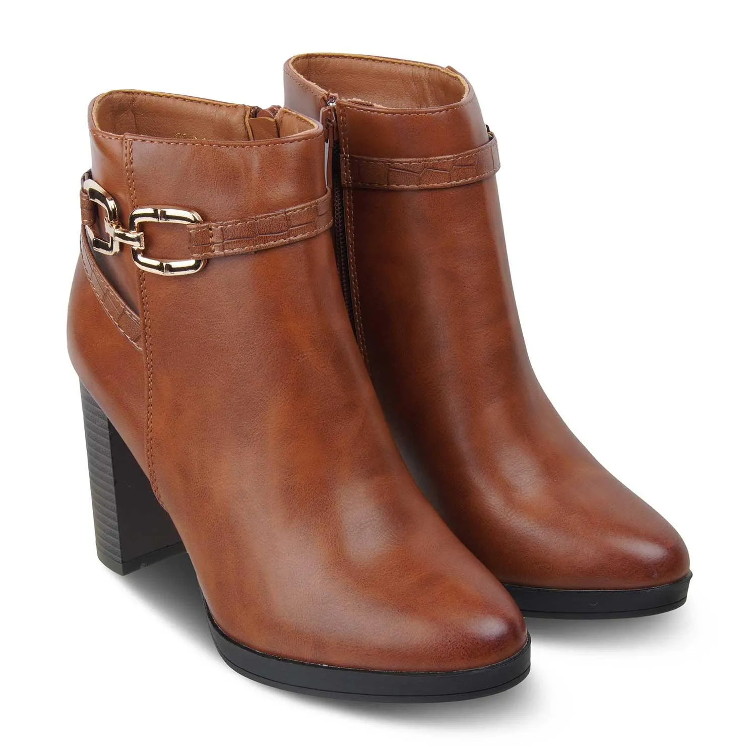 The Paris Camel Women's Ankle-length Boots Tresmode