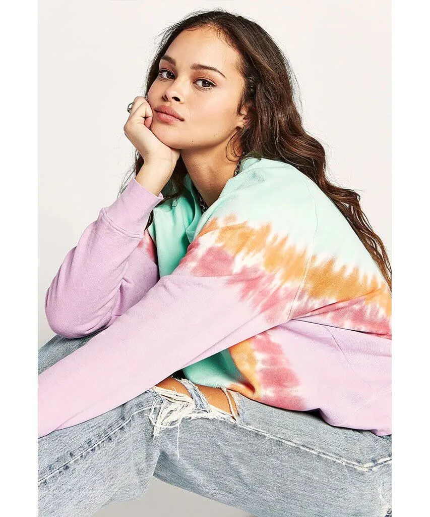 Tie Dye Varsity Crew Mint Combo