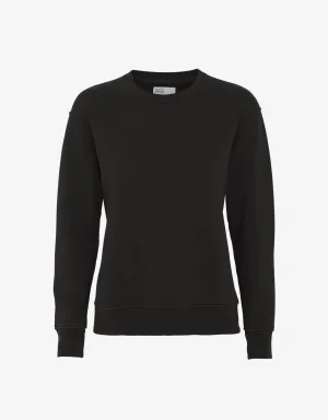 Women Classic Organic Crew - Deep Black